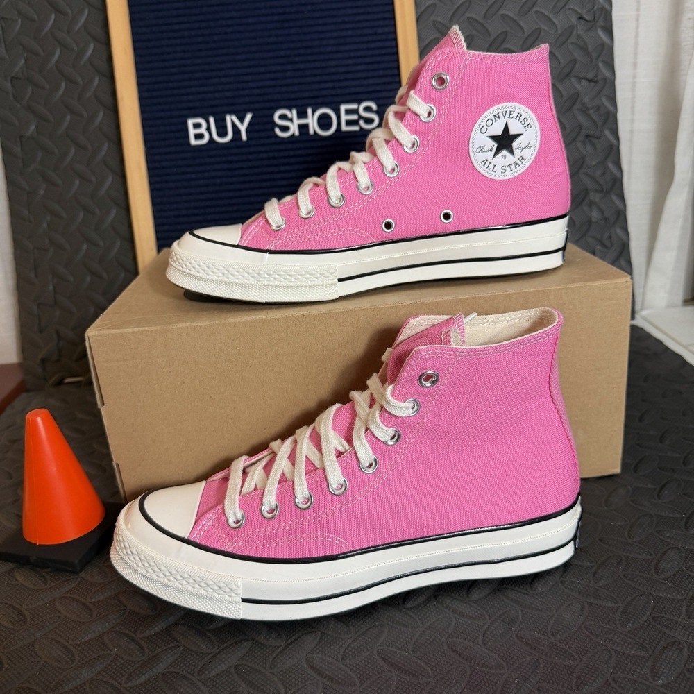 Converse Chuck  70 High Sneakers Women Size 8.5 / Men 6.5 / Pink Egret Black New
